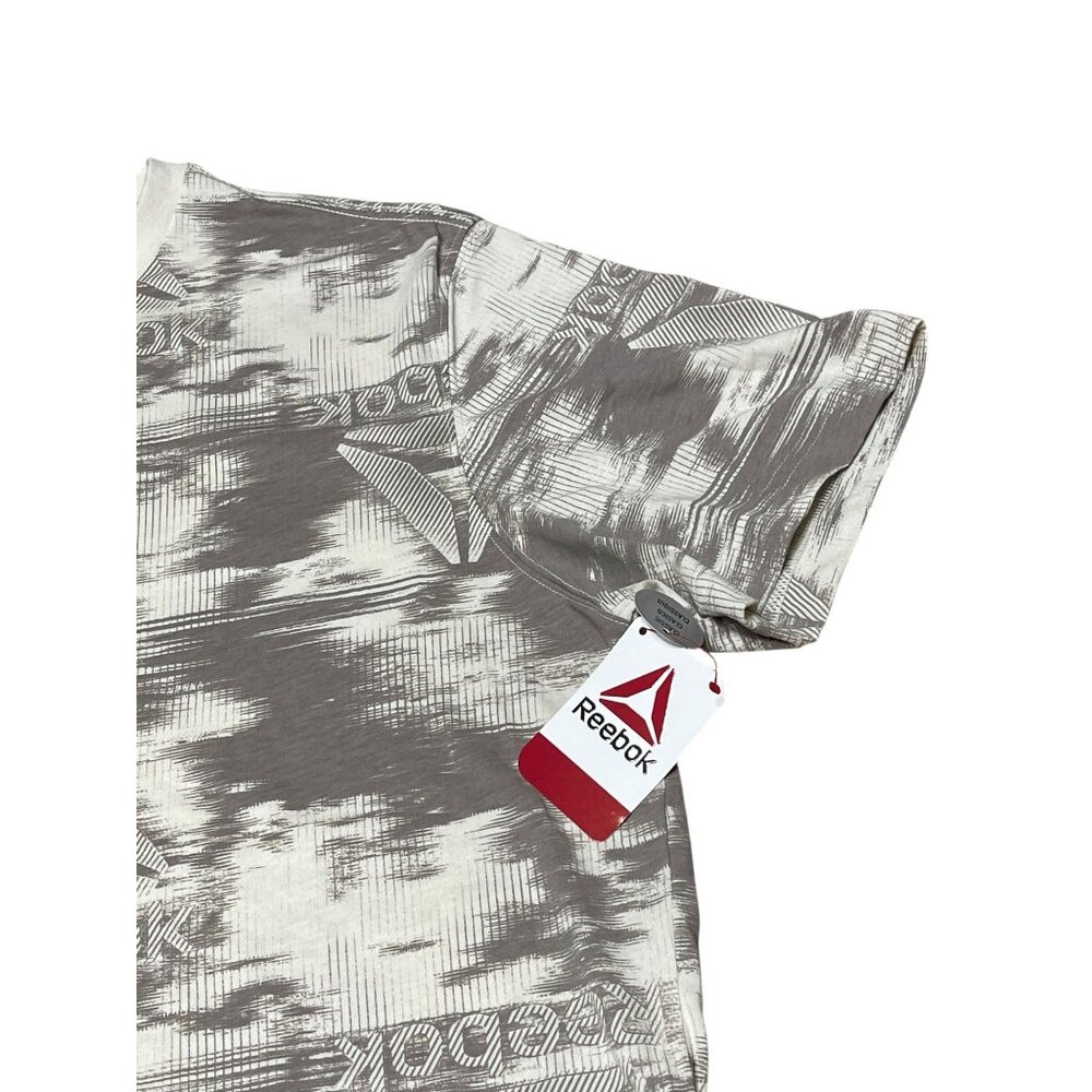 Reebok Mens Classic Graphic T-Shirt Beige/Gray L Cotton Blend - Picture 9 of 15